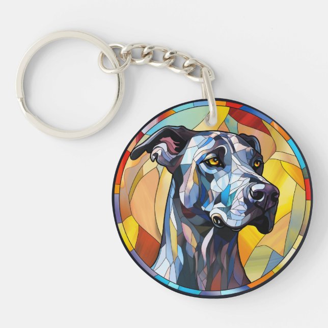 Llavero Glass Dane Dog (Frente)