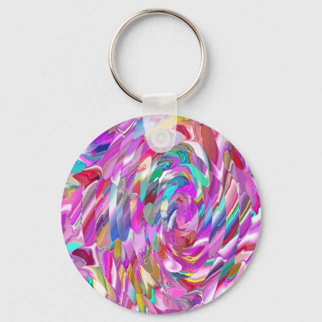 Llavero Glass rosa (Anverso)