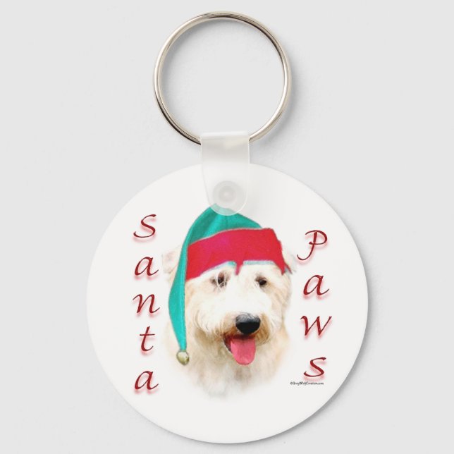 Llavero Glen of Imaal Terrier Santa Paws (Anverso)