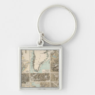 Llavero Gletscherkarte - Mapa del Atlas glaciar
