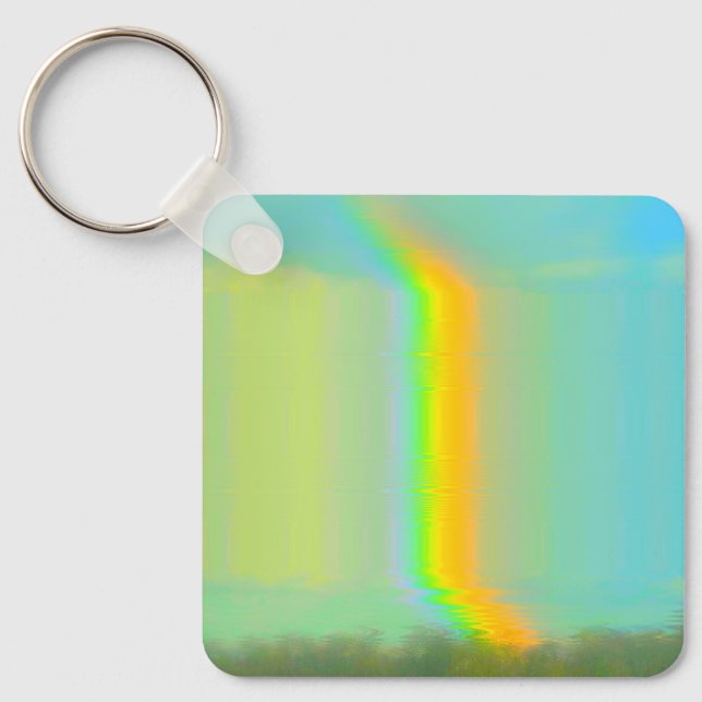 Llavero Glitch Aesthetic Rainbow Dream Keychain (Anverso)