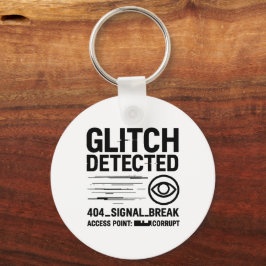 Llavero GLITCH DETECTADO - Transmisión de señal dañada
