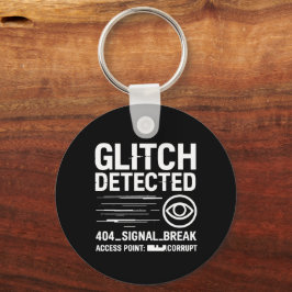 Llavero GLITCH DETECTADO - Transmisión de señal dañada