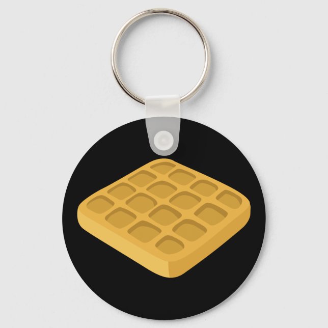 Llavero Glitch Food waffles (Anverso)