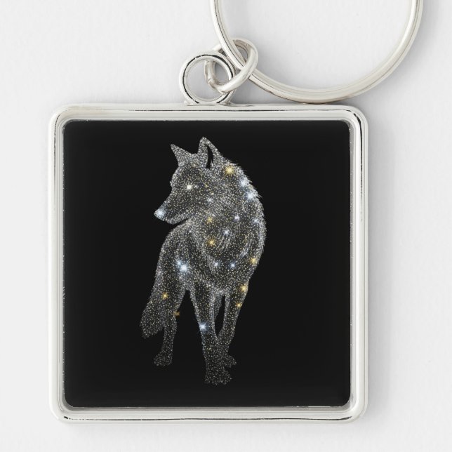 Llavero Glittering Wolf Key Ring (Frente)