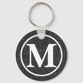 Llavero Glitz BB monogramado negro