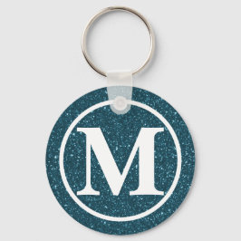 Llavero Glitz Blue Monogramed BB