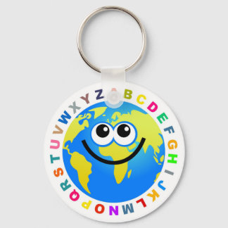 Llavero Globe Alphabet