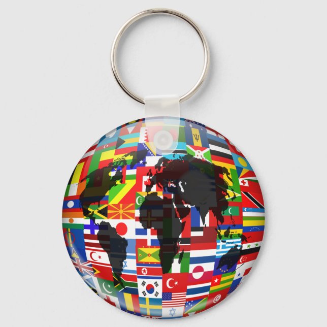 Llavero Globe de la bandera (Anverso)