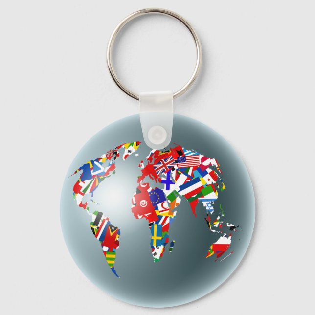 Llavero Globe de la bandera (Anverso)