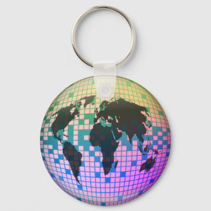 Llavero Globe Pixel