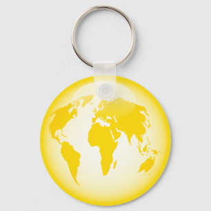 Llavero Globo brillante amarillo
