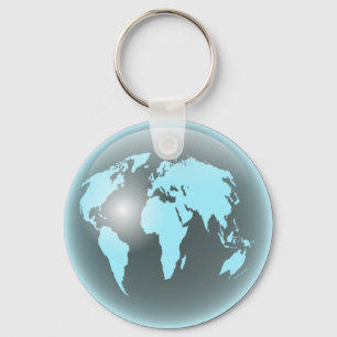 Llavero Globo del vidrio del mundo