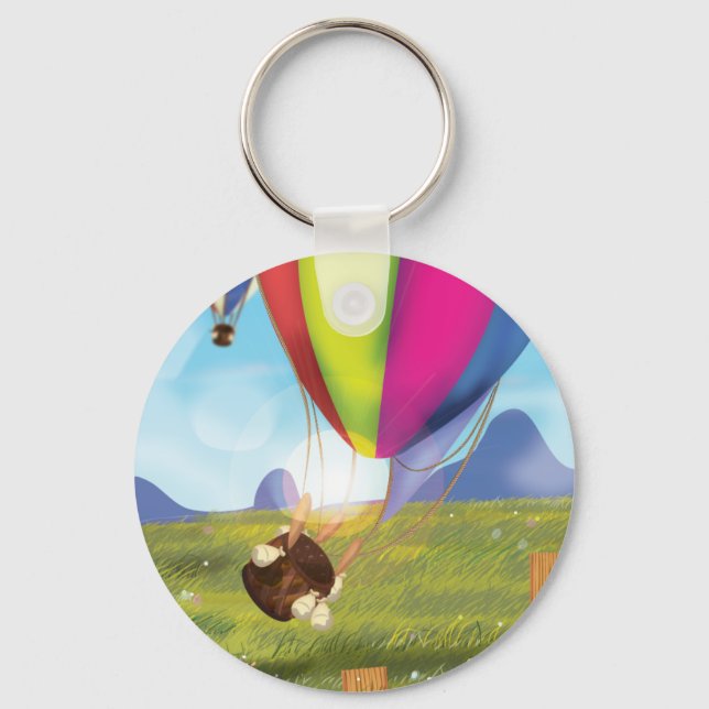 Llavero Globo Personalizado de fuga (Anverso)