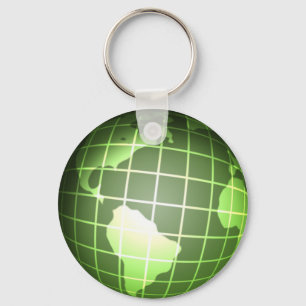 Llavero Globo verde oscuro