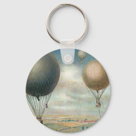 Llavero Globos de aire caliente de transporte de vintage,