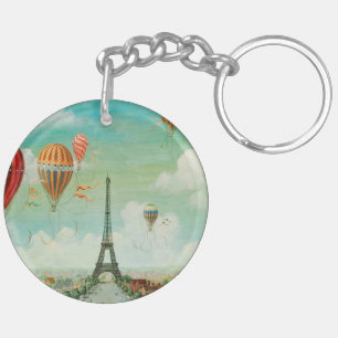 Llavero Globos vintage de PixDezines sobre parís