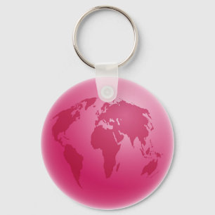 Llavero Glóbulo rosa