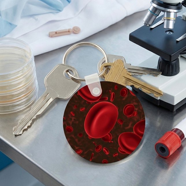 Llavero Glóbulos rojos microscópicos (Subido por el creador)