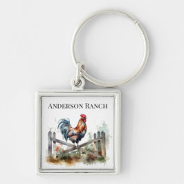 Llavero Gloria de la mañana: personalizado de acuarela