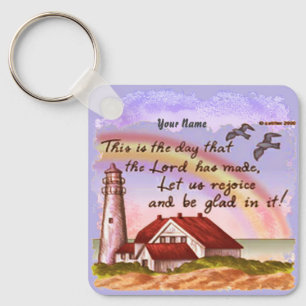 Llavero Gloria Lighthouse Christian keychain