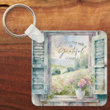 Glorioso acuarela floral ventana