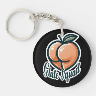Llavero Glute Squad Peach Butt Glutes Gym Fitness