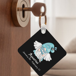 Llavero Gnome Aquarius Astrology Rótulo Angel Keychain