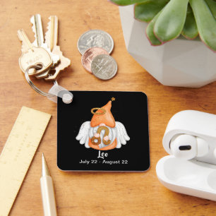 Llavero Gnome Leo Astrology Rótulo Angel Keychain