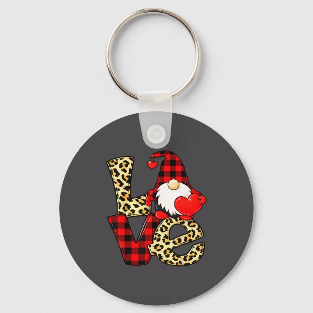 Llavero Gnome Love Valentine Gnomes Valentines Day Men Wom (Anverso)