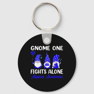 Llavero Gnome One combate solo la cinta azul Alopecia Awar