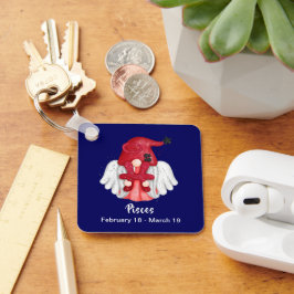Llavero Gnome Pisces Astrología Rótulo Angel Keychain