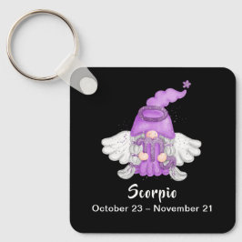Llavero Gnome Scorpio Rótulo de Astrología Angel