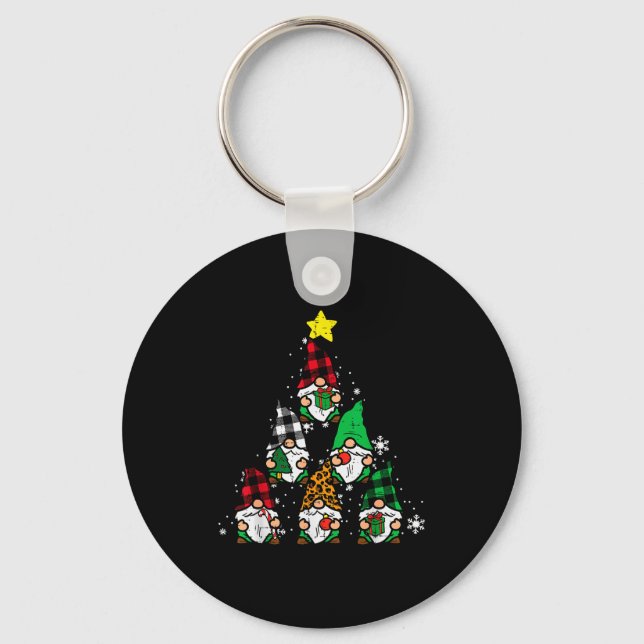 Llavero Gnomes Christmas Tree Funny Xmas Holidays Men Wome (Anverso)