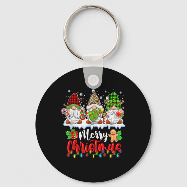 Llavero Gnomes Cute Gnomes Merry Christmas Light Gnome Xma (Anverso)