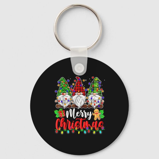 Llavero Gnomes Merry Christmas Light Gnome Xmas  (Anverso)