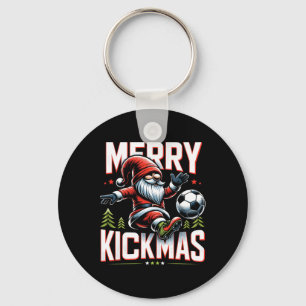 Llavero Gnomo de Fútbol Feliz Patadas Navidad
