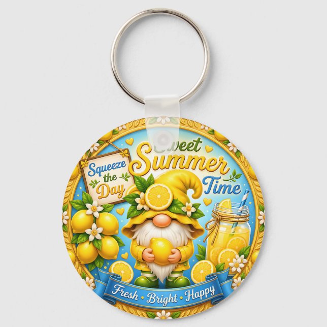 Llavero Gnomo del dulce verano (Reverso )