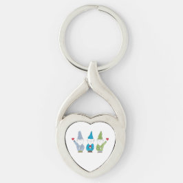 Llavero Gnomos Con Corazones Imán