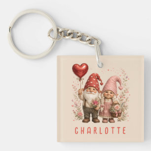 Llavero Gnomos personalizados del Día de San Valentín con