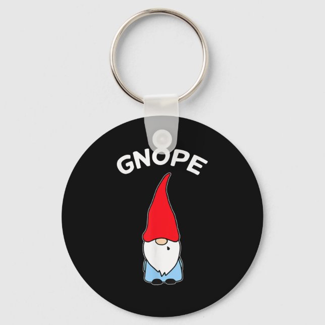 Llavero Gnope Gnome Nope Funny Navidades Fiestas Hombres M (Anverso)