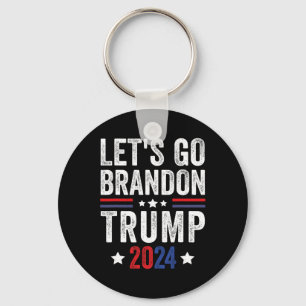 Llavero Go Brandon Trump 2024 Bandera estadounidense anti-