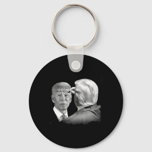 Llavero Go Brandon Trump Escribe En Bidens Forehead