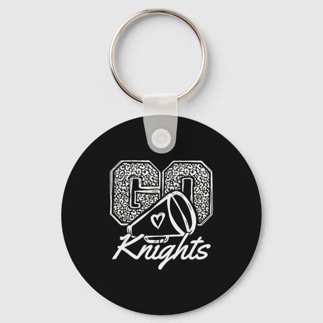 Llavero Go Cheer Knights Srts Name Men Women Boy Girl  (Anverso)