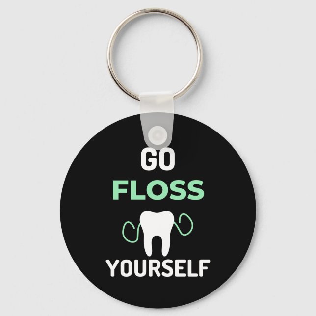Llavero Go Floss Yourself (Anverso)