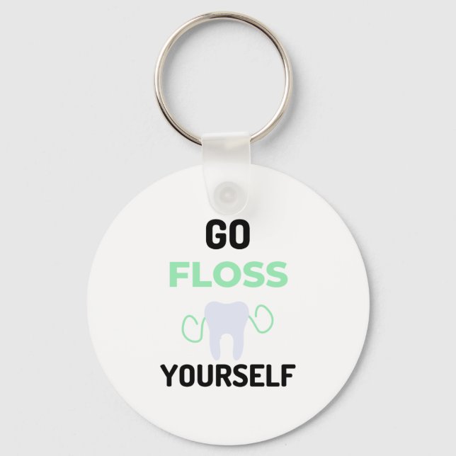 Llavero Go Floss Yourself 2 (Anverso)