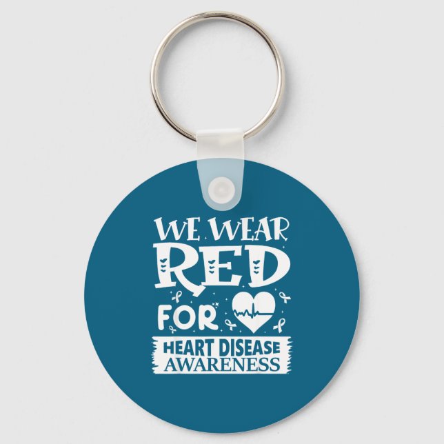 Llavero Go Red – Awareness For Us Heart Health Month In Fe (Anverso)