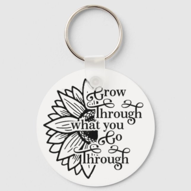 Llavero go through button (Anverso)