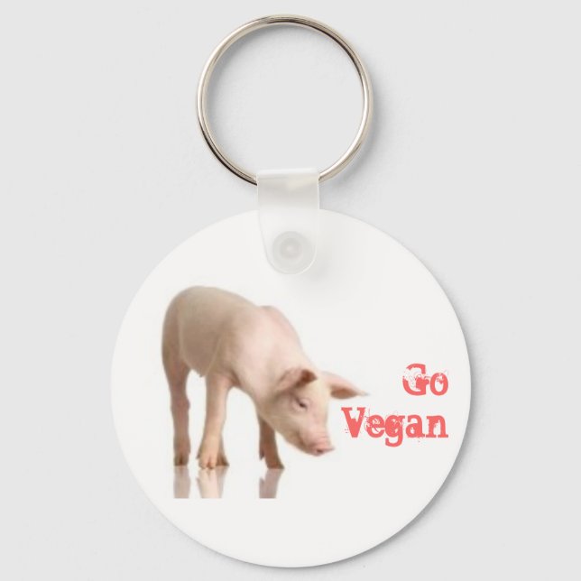 Llavero Go Vegan Piglet (Anverso)