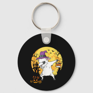 Llavero Goat Dabbing Witch Pumpkin Funny Dog Halloween